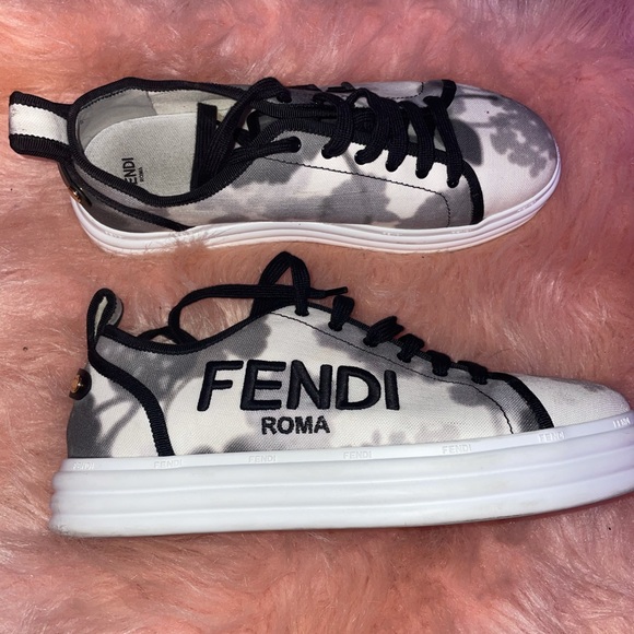 Fendi Shoes - Worn Twice Fendi Rise canvas sneaker
